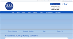 Desktop Screenshot of nutmegfamilydentistry.com