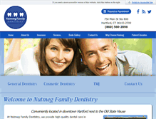 Tablet Screenshot of nutmegfamilydentistry.com